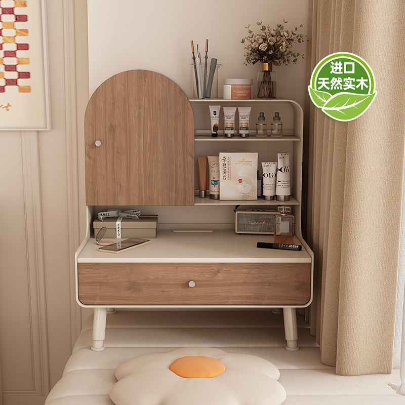 factory-direct space-saving iron-oak melamine dresser